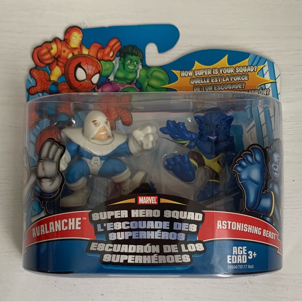 2008 Hasbro Marvel Super Hero Squad Avalanche & Astonishing Beast 2 Figure Set